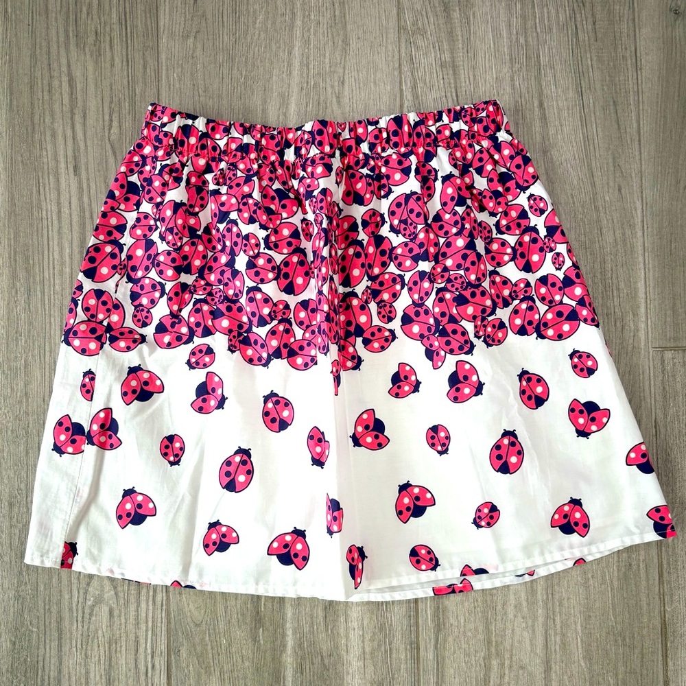 Lilly Pulitzer Briar Skirt in Ladybug Garden, Medium EUC.